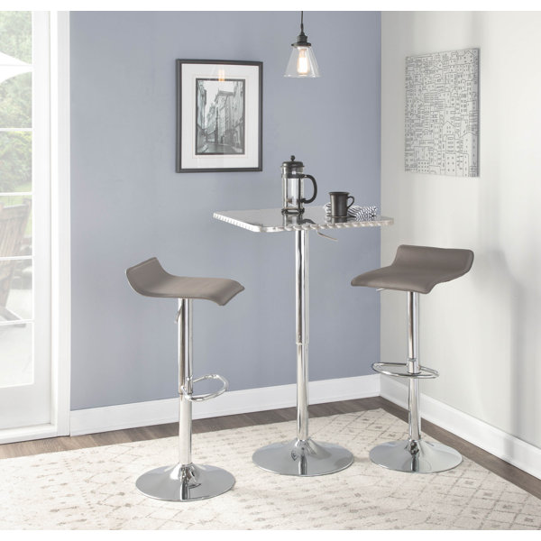 Wade Logan® Camargo Adjustable Height Bar Stool & Reviews Wayfair